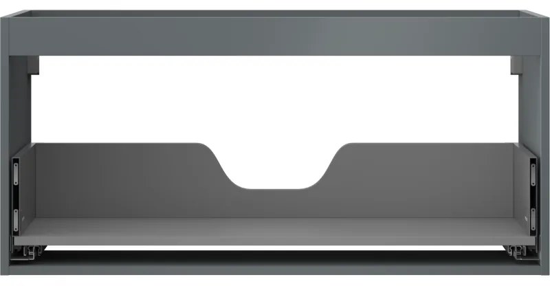 Mexen Box-A, závesná skrinka 100 cm, 1 zásuvka, grafitová matná, 91AX0-1000-470-1-66