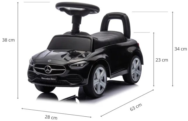 Odrážadlo MERCEDES C-Class S čierne