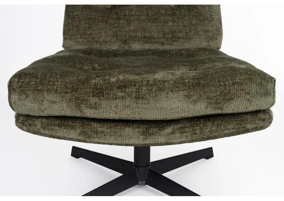 Zelené otočné kreslo Kai – White Label