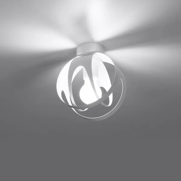 Sollux SL.1082 - Prisadený luster TULOS 1xE27/60W/230V biela