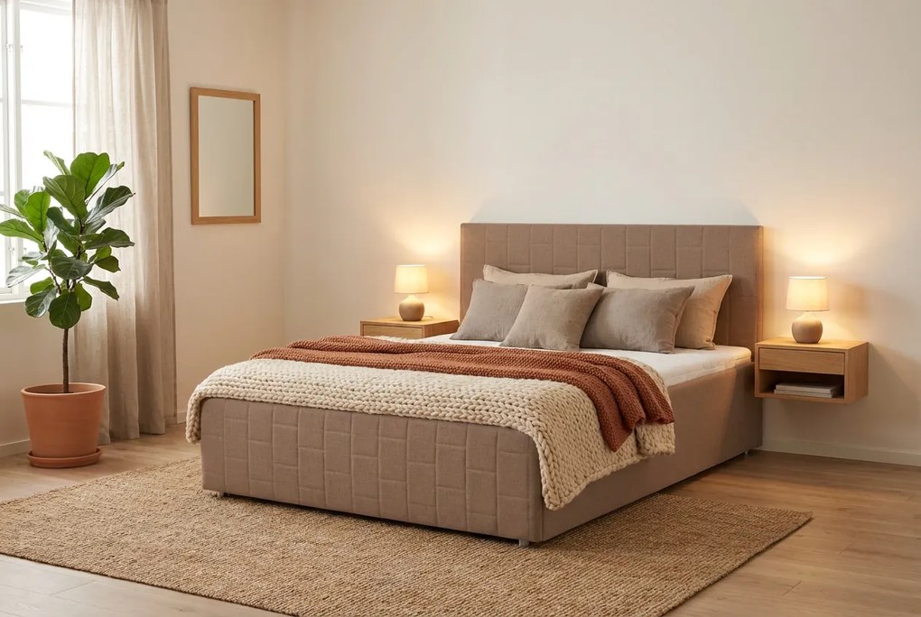 Postel OTTO 120x200 cm Béžová Bez matraca