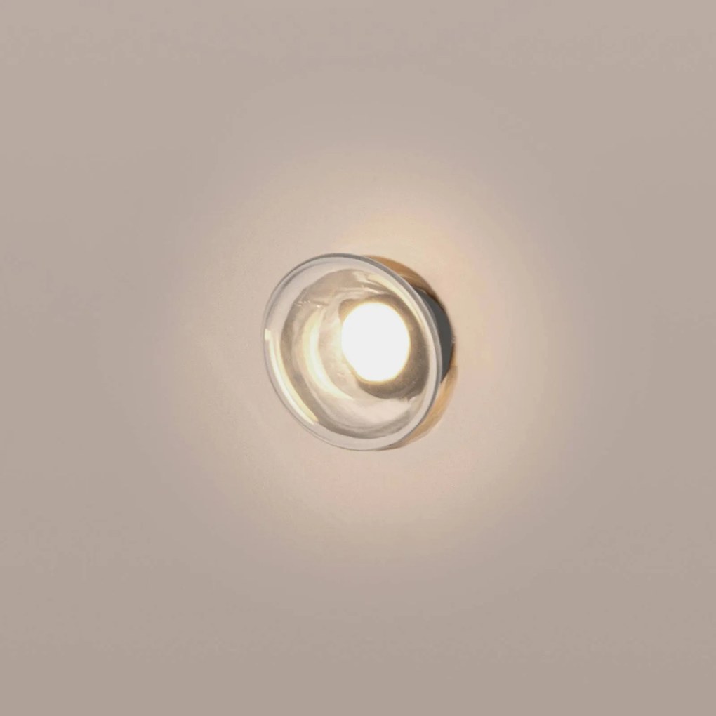 Karman Agua nástenné LED svetlo, IP44, sklo číra