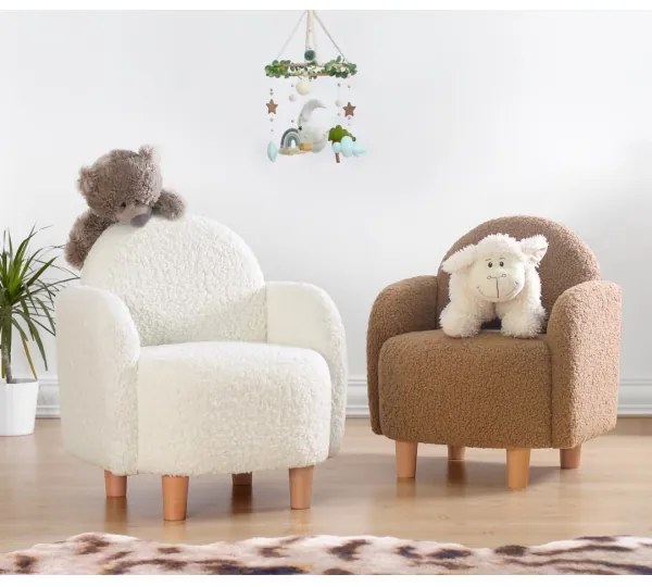 Detské kreslo DORY hnedé