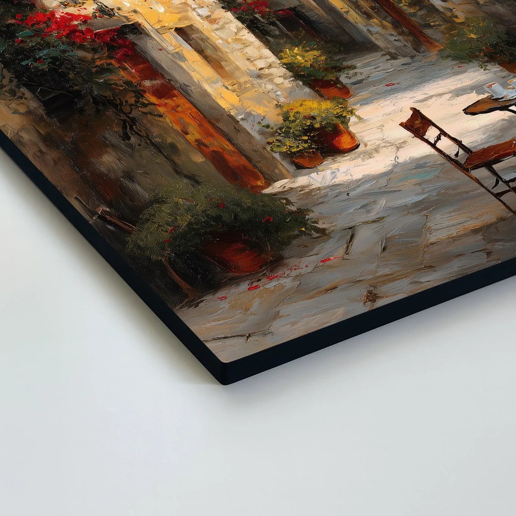 DUBLEZ | Drevený obraz Toskánska - Stará ulička