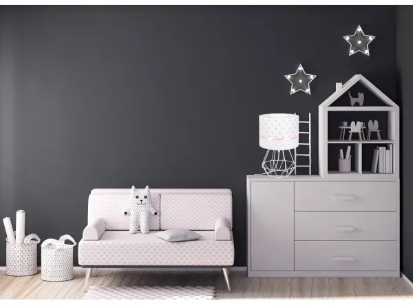 Detská lampička PIKKI 1xE27/60W/230V ružová
