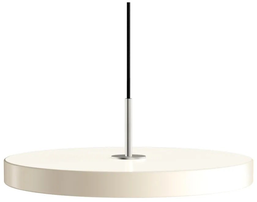 Krémovobiele LED závesné svietidlo so stmievačom s kovovým tienidlom ø 43 cm Asteria Plus Medium – UMAGE