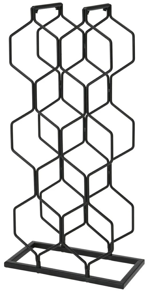 STOJAN NA VÍNO FRED 48X23X11 CM ČIERNA