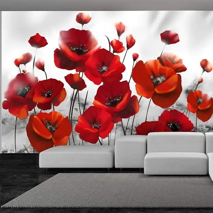 Fototapeta - Poppies in the Moonlight Veľkosť: 250x175, Verzia: Premium