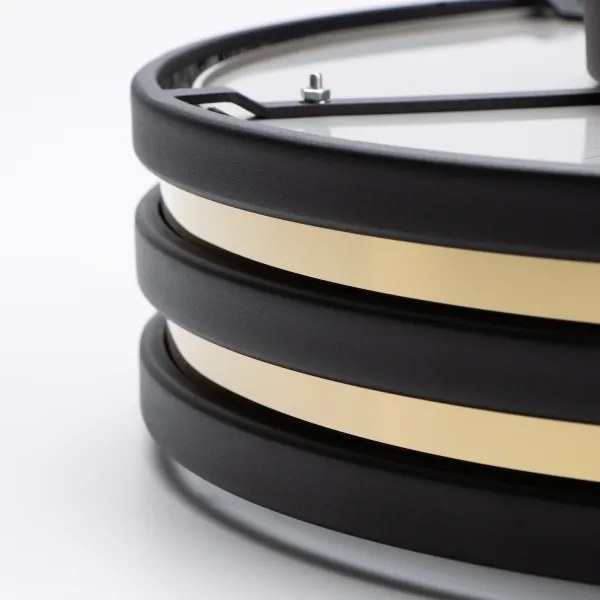 Brilagi - LED krištáľové stropné svietidlo VELURE 5xE14/40W/230V čierne