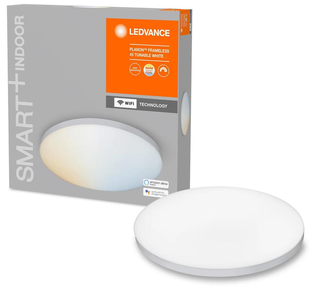 LEDVANCE Chytré stropné LED osvetlenie SMART WIFI FRAMELESS, 28W, teplá biela-studená biela, 45cm, okrúhle