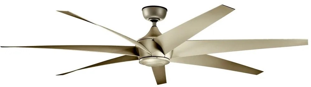 Kichler KLF-LEHR-80-AS - Stropný ventilátor LEHR IP44 + diaľkové ovládanie