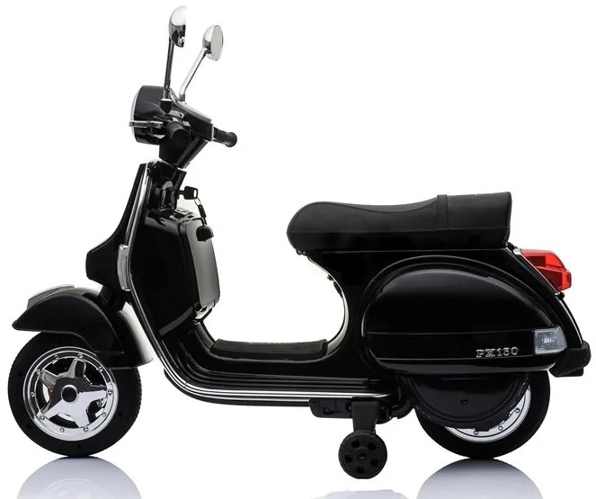 RAMIZ ELEKTRICKÁ MOTORKA - VESPA - ČIERNA - 2x45W - 1x12V4,5Ah - 2023
