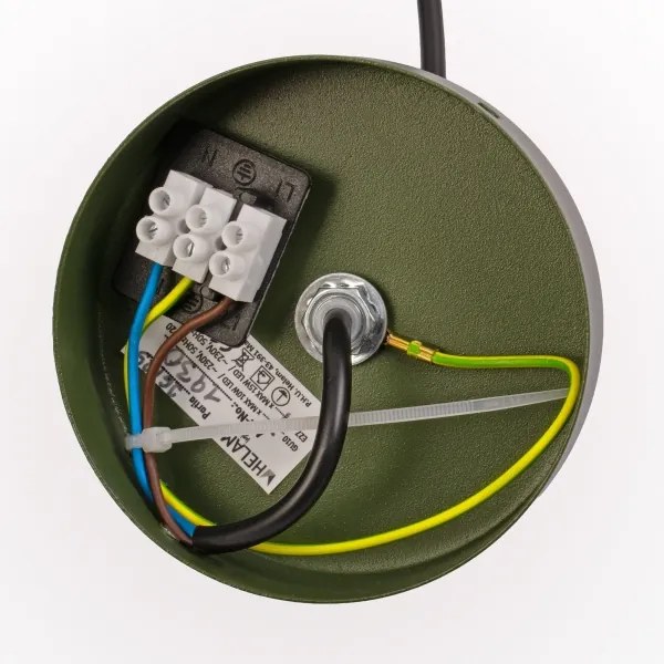 Závesné svietidlo na lanku ETNA II 1xE27/15W/230V pr. 25 cm zelené