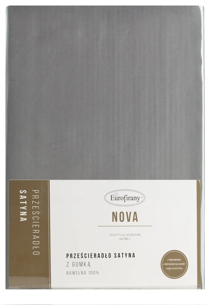 MAKOSATÉNOVÉ PRESTIERADLO NOVA 140X200 CM, VÝŠKA 30 CM SIVÉ