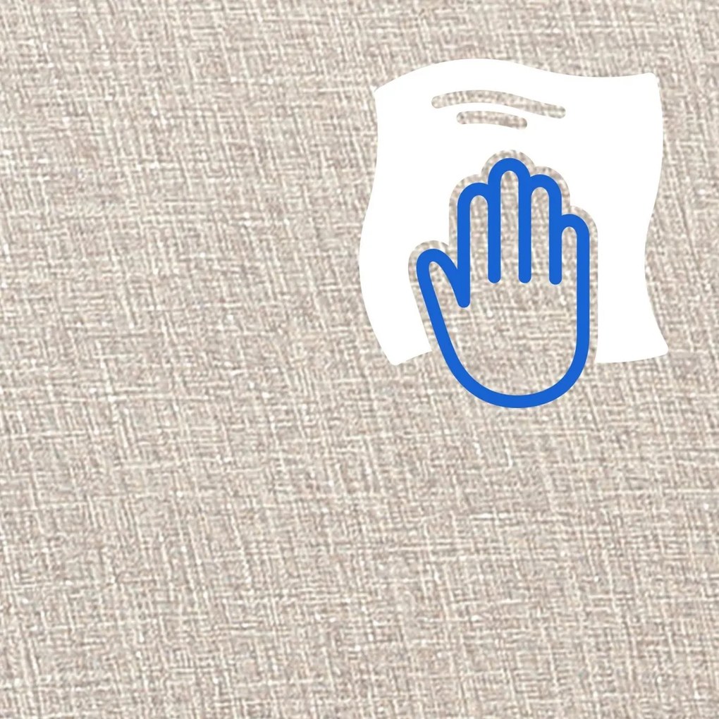 Design-Shop Hojdacie kreslo stolička Morelia - látka, drevené nohy orech - Krémová