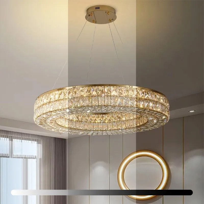 Závěsný LED lustr APP1568-CP zlatý