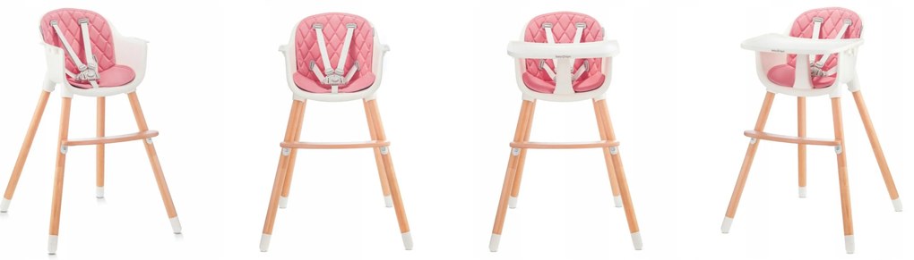Vulpi Detská stolička na kŕmenie Baby Tiger 2v1 Farba: sivá