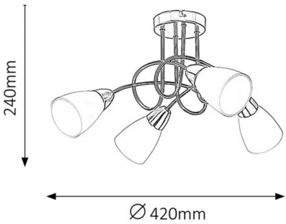 Rabalux stropné svietidlo Polla 6079