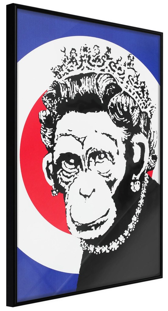 Artgeist Plagát - Queen of Monkeys [Poster] Veľkosť: 30x45, Verzia: Zlatý rám s passe-partout