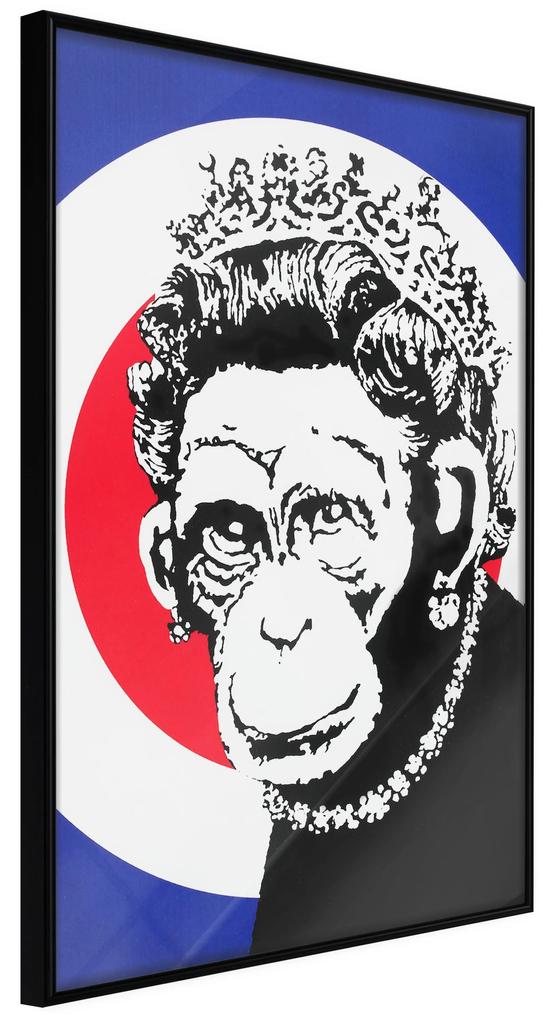 Artgeist Plagát - Queen of Monkeys [Poster] Veľkosť: 40x60, Verzia: Zlatý rám s passe-partout