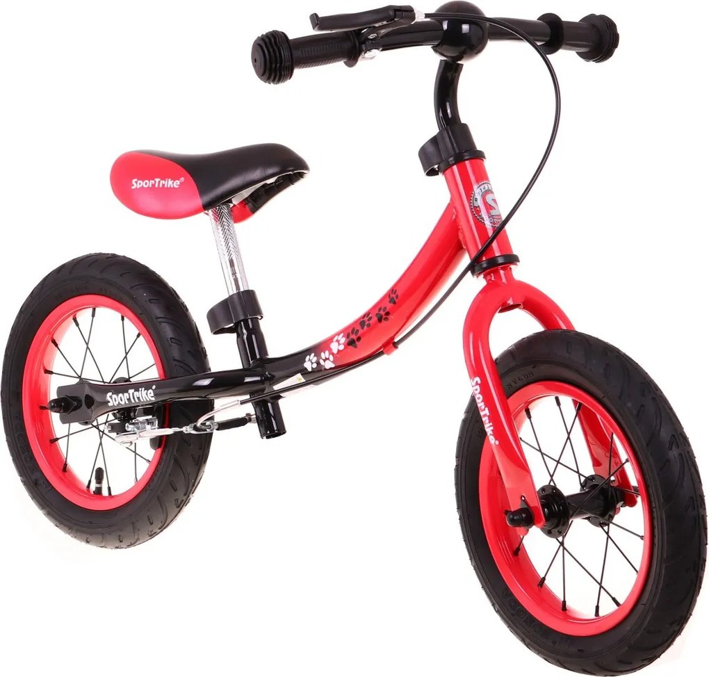 Ramiz Detské odrážadlo Boomerang SporTrike červené nácvik jazdy + variabilný rám