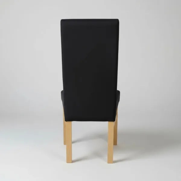 Jedálenská stolička ALISON čierna/dub