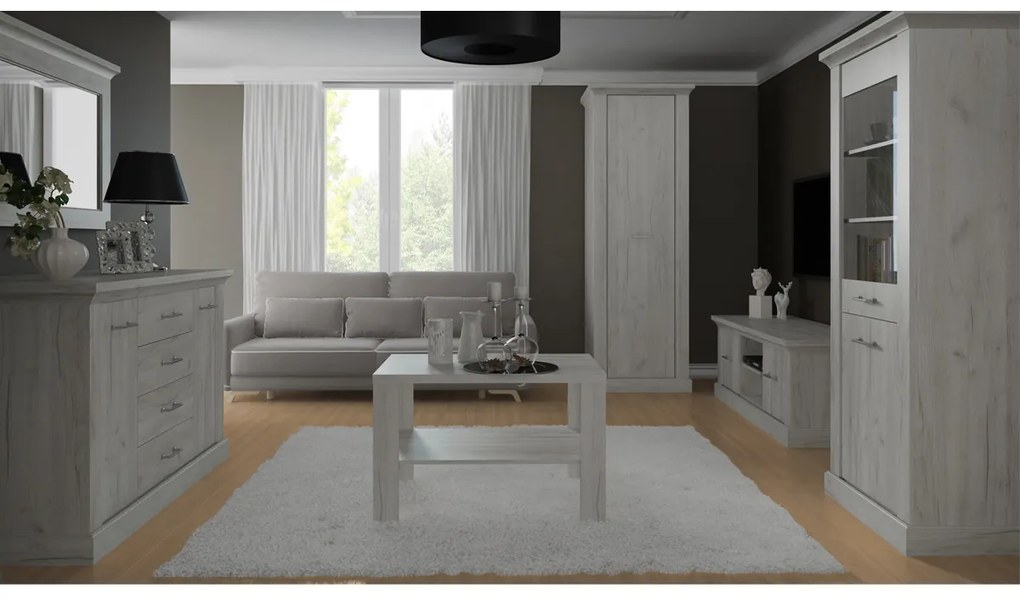 ATALIENKA AP-10 vitrínová skrinka, biely kraft