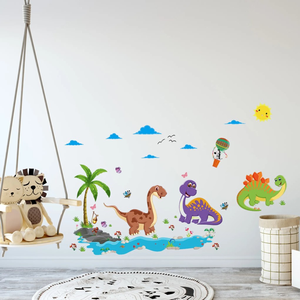 Samolepka na stenu "Dinosaury 2" 75x135cm