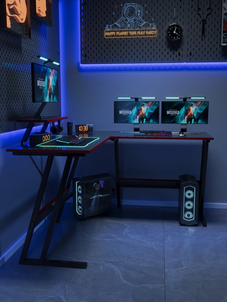 Herný stôl BG02 čierny 130 cm