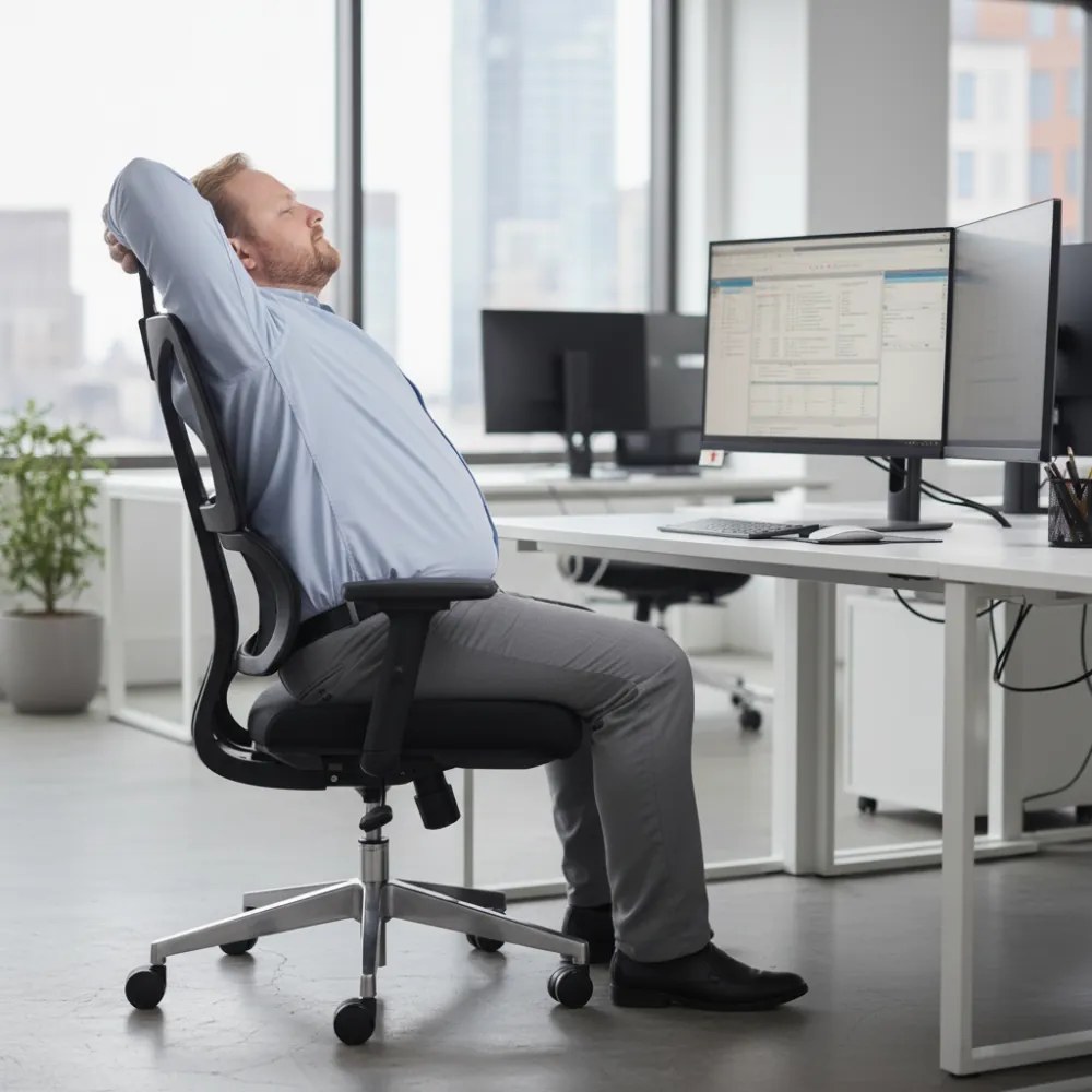 Kancelárska ergonomická stolička Neoseat CALVANI XL — čierna, nosnosť 150 kg