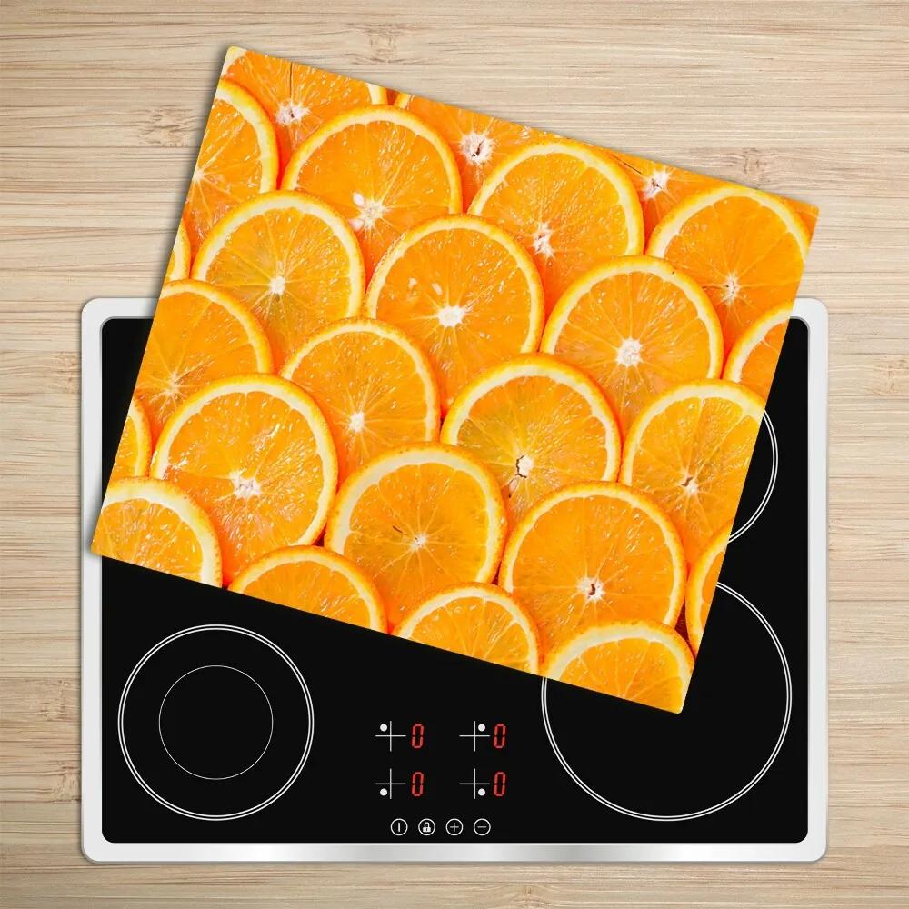 Sklenená doska na krájanie Oranžové plátky 60x52 cm