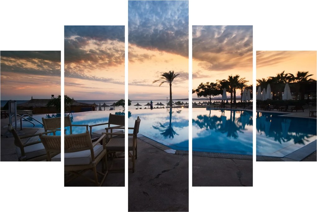 Obraz - Resort pri mori (150x105 cm)