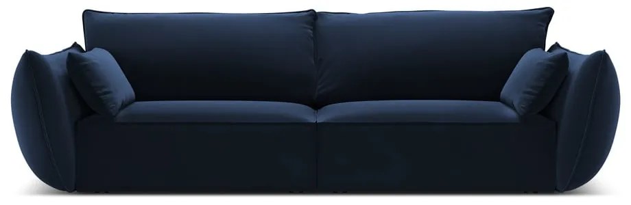 Tmavomodrá zamatová pohovka 208 cm Vanda – Mazzini Sofas