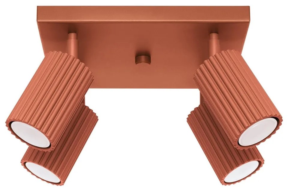 Bodové svietidlo v tehlovej farbe 25x25 cm Gleam – Sollux