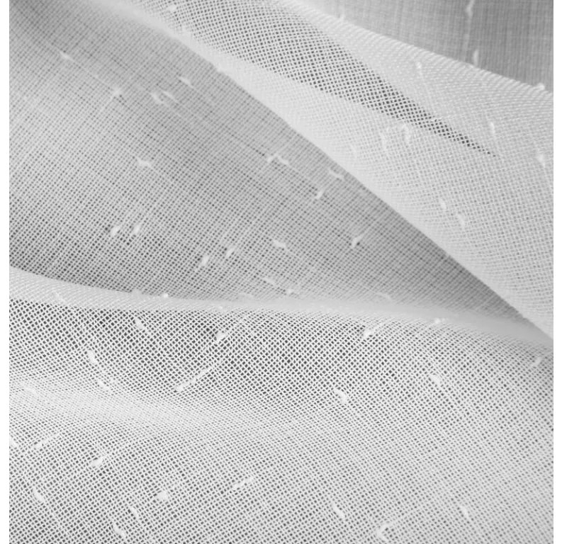 DECOREUM Záclona 300 cm x 145 cm biela 100% polyester Rozmer varianty: 400 cm x 250 cm, Farba varianty: Biela 104653