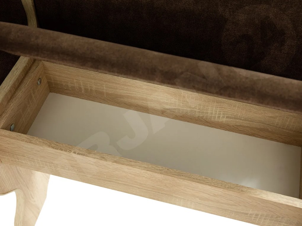 Rohová sedačka do kuchyne + stolík + taburetky Samot, Farby:: kašmír + trinity 02