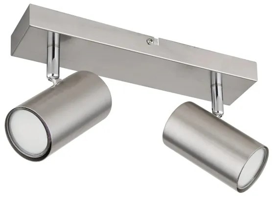 Globo 57911-2 - Bodové svietidlo ROBBY 2xGU10/25W/230V matný chróm