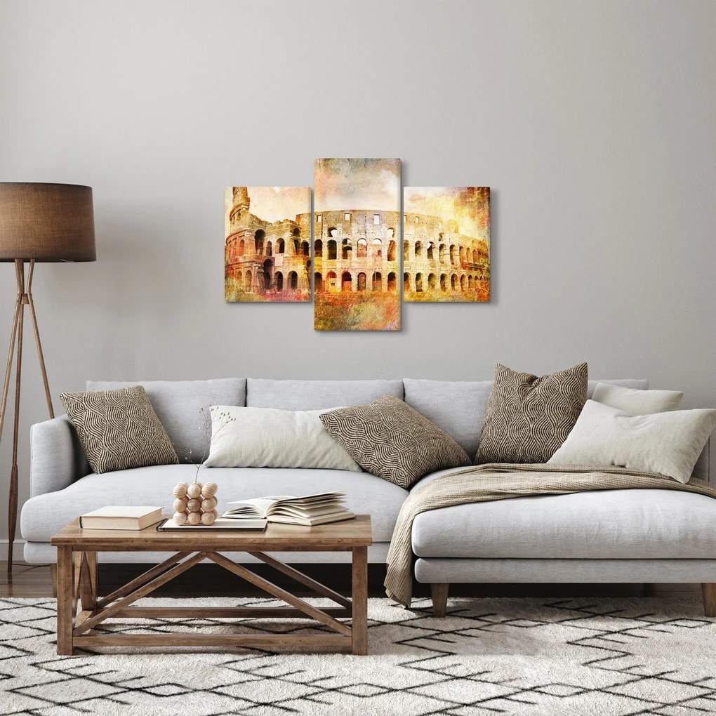 Obraz - Digitálna maľba, koloseum, Rím, Taliansko (90x60 cm)