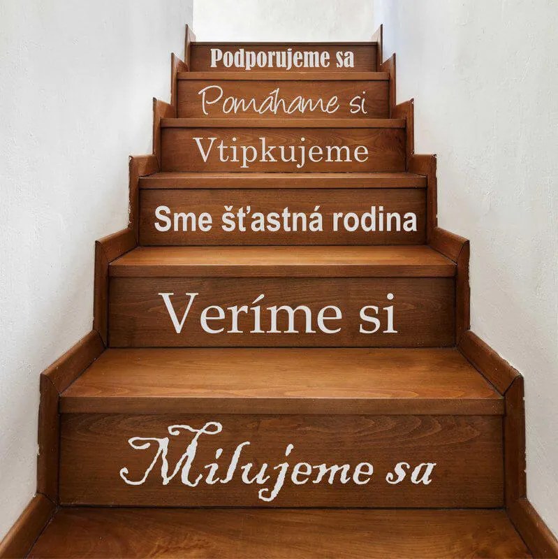 Nálepky na schody -