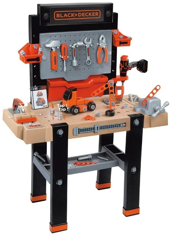 Smoby 360702 Black&Decker elektronický pracovný stôl Ultimate so zvukom SM 360702