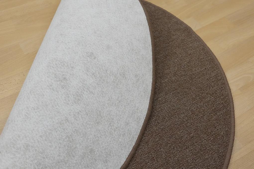 Vopi koberce Kusový koberec Astra hnedá kruh - 400x400 (priemer) kruh cm