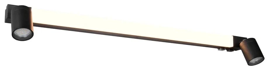 Matne čierne LED nástenné svietidlo Enrico – Trio