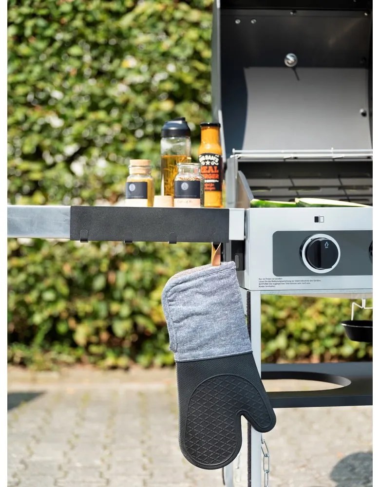 Čierna magnetická lišta na kuchynské náčinie Wenko Black Outdoor Kitchen Ima