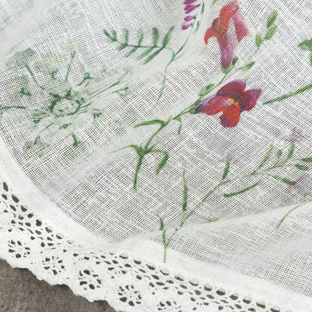 KRÁTKA ZÁCLONA NA PÁSKE SYLVIA 150X30 CM VIACFAREBNÁ