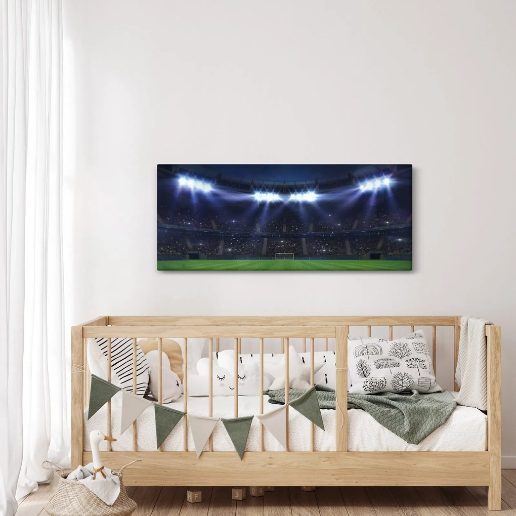 Obraz - Futbalový štadión (120x50 cm)