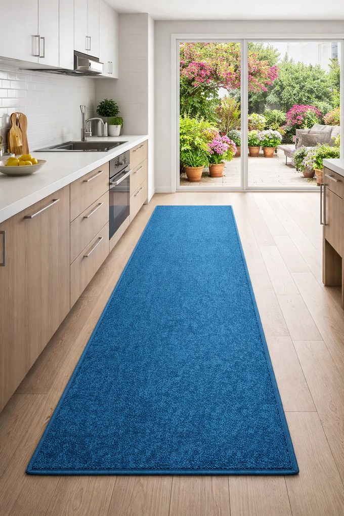 Behúň na mieru Eton Exklusive Türkis, šíre 120 cm, modrá, chodba / predsieň, Vopi