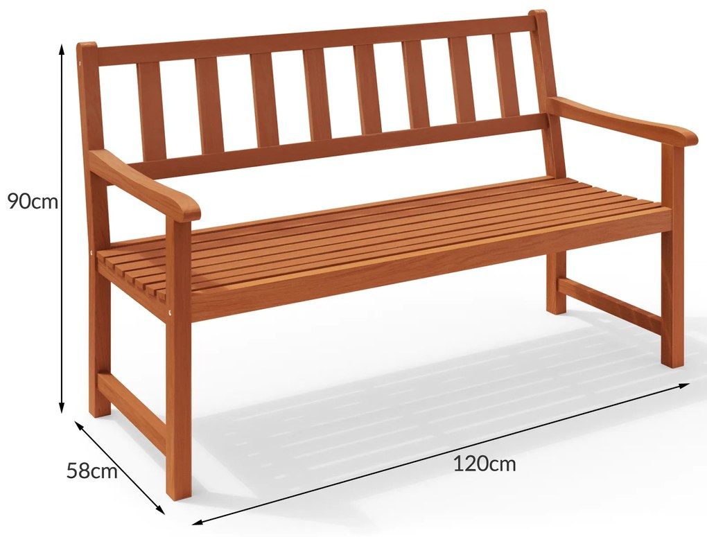 InternetovaZahrada Záhradná lavička 120 cm - agát