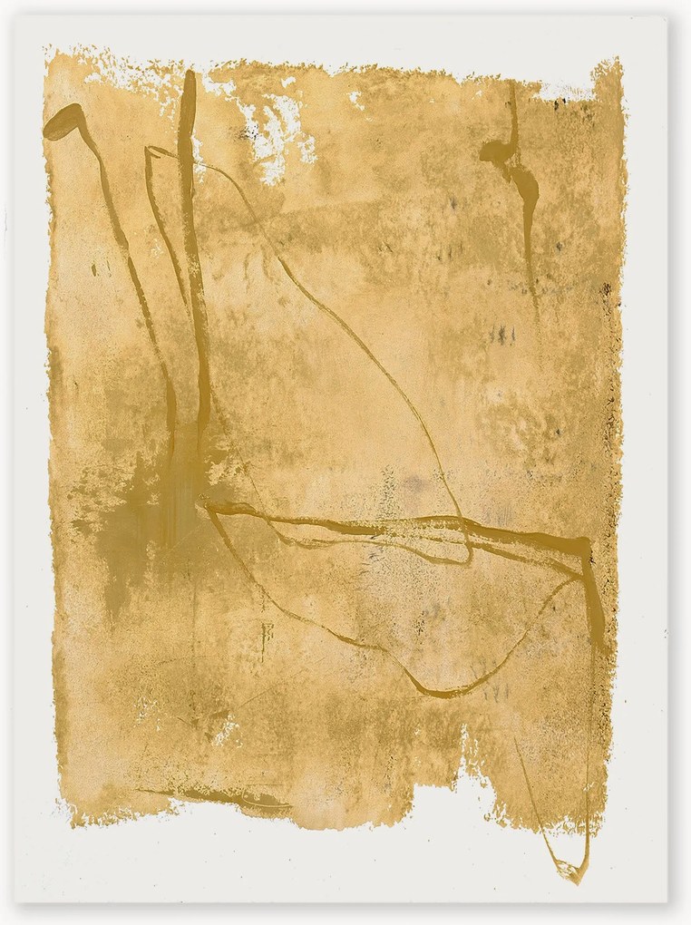 Ručne maľovaný obraz na plátne Yellow Layer