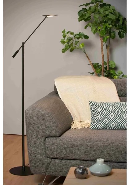 Lucide 19766/09/30 - LED Stmievateľná stojacia lampa ANSELMO LED/9W/230V čierna