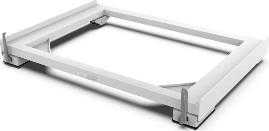 Meliconi 656149 -Antivibračná podložka pod práčku s výsuvnými kolieskami 47 cm biela